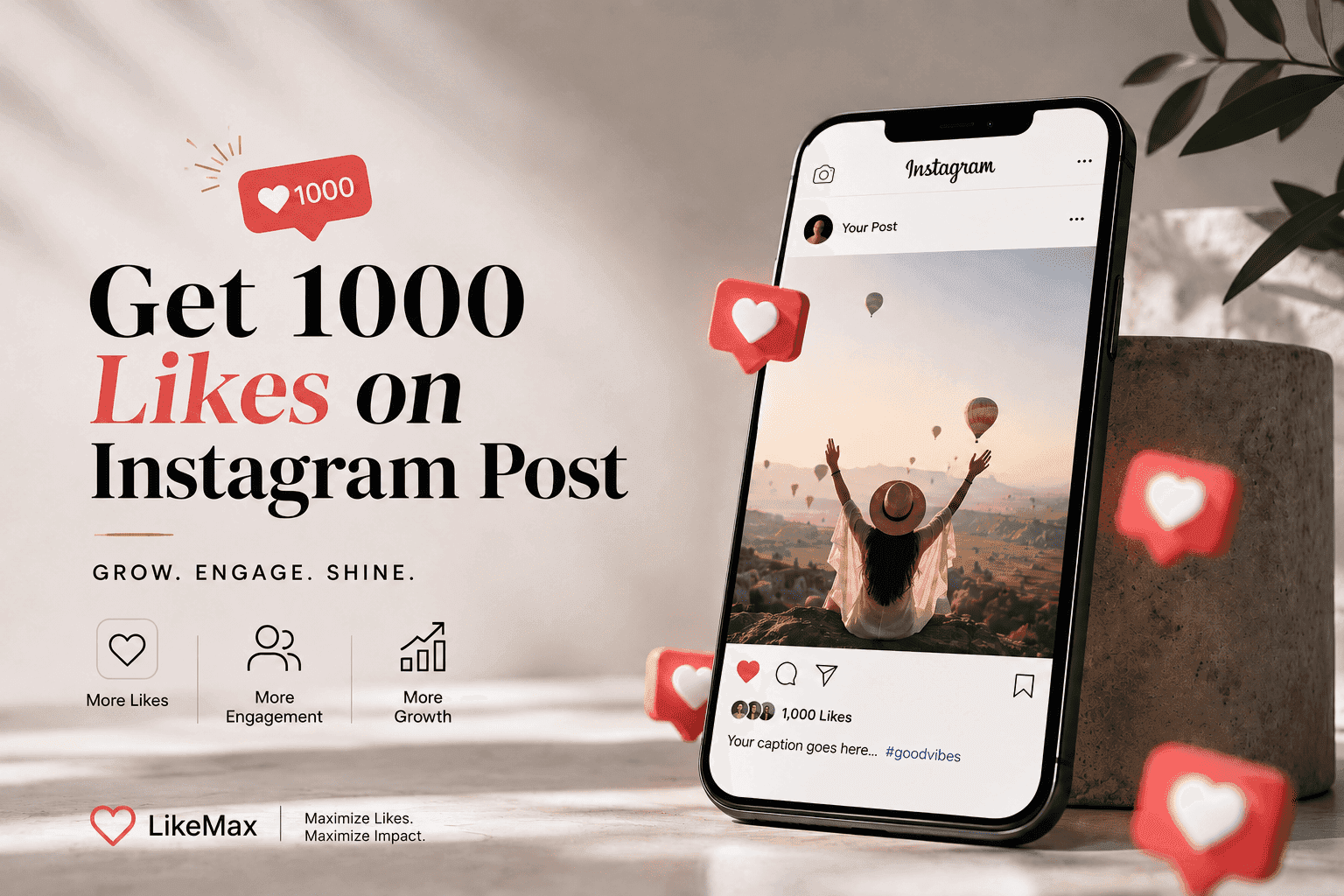 featured image to get 1000 likes on instagram post