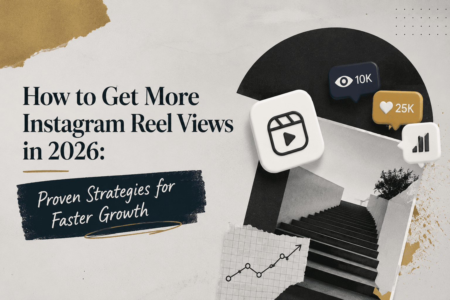 Illustration showing method to get more reel views