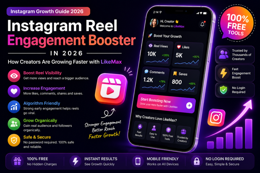Instagram Reel Engagement Booster with LikeMax app
